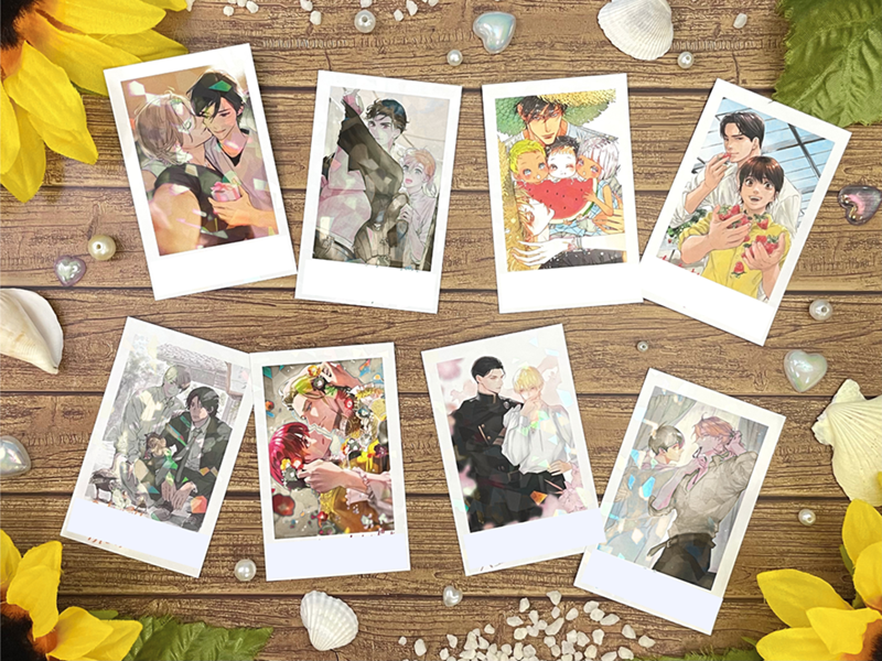 文庫キラキラチェキ風カードサンプル画像