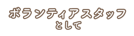 ボランティアスタッフとして猫助け