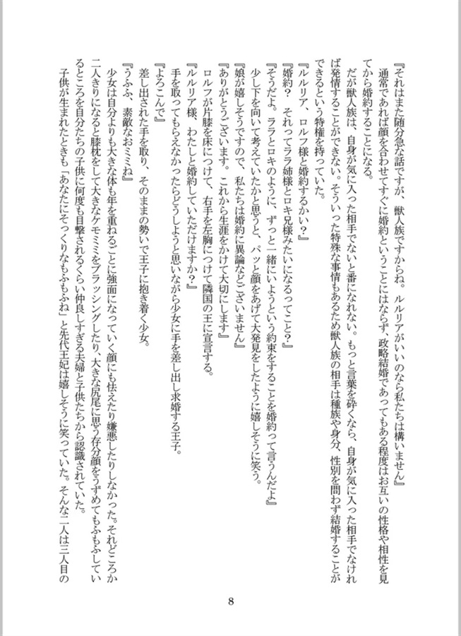 【小説】獣人王と女装男子のノブレスオブリージュ