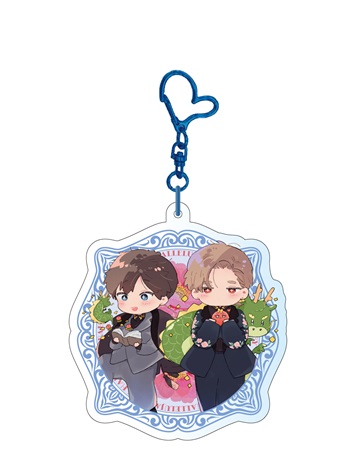 ハレルヤベイビー　ホログラムキーホルダー　 描き下ろし 01 mini chinoiserie ver.