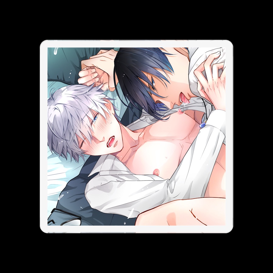 【同人グッズ】異世界転生 ～生きるために中出しされよ～　アクリルバッジ　ジャケットイラストver