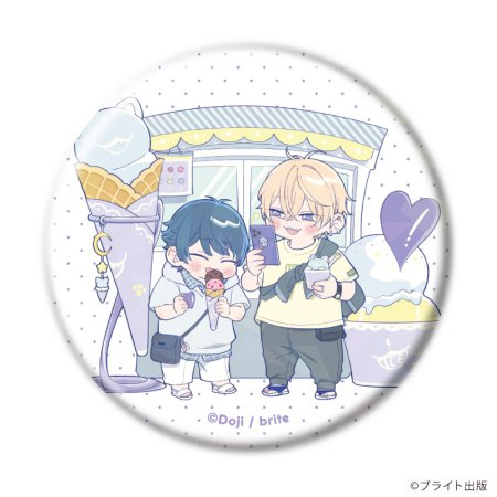 ホログラム缶バッジ(57mm)「Tulle Ice Cream Factory -7th Anniversary-」03/ブラインド(全6種)(描き下ろしイラスト)