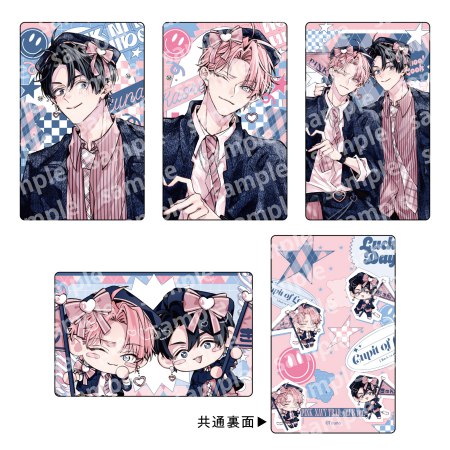トレーディングカードセット　PINK/NAVY TRAD. CLUB ver.　ピンクにきゅんしていいですか