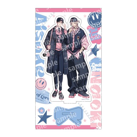 アクリルスタンド　PINK/NAVY TRAD. CLUB ver.　愛の刺青