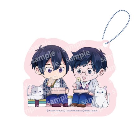アクリルブロックチャーム　PINK/NAVY TRAD. CLUB ver.　異世界の沙汰は社畜次第