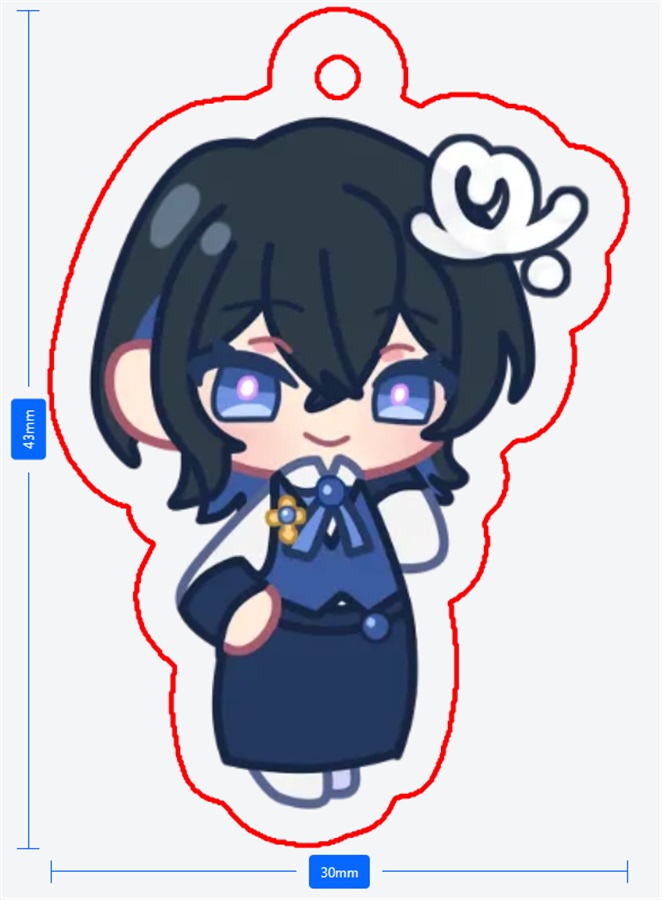 【カフェ風】東雲希　キーホルダー